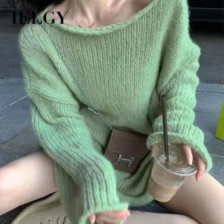 IELGY 慵懶風毛衣女裝設計寬鬆針織毛衣