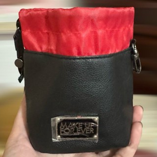 現貨🔥BOBO美妝🌹專櫃貨 全新make up for ever束口迷你水桶包 紅 收納袋 粉撲收納