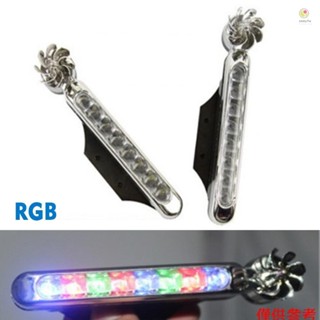 Casytw 1 對汽車日間行車燈無外部電源,風能汽車 LED 燈帶汽車風扇旋轉燈