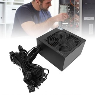 ATX 電源 700W 4+4Pin x2CPU 模組化帶 12cm 風扇 12V PC 用於 6+2Pin 到顯示卡介面