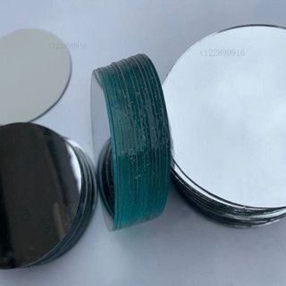 「💥新品立減💥」熱賣鏡子貼墻平麵玻璃鏡厚1mm圓形diy無殻無膠不放大小圓鏡子迷你鏡片機車ins日韓風