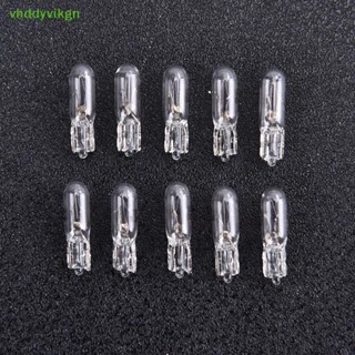VHDD 10Pcs 12V 1.2W T5 玻璃燈泡儀表板儀表板剎車燈泡 TW