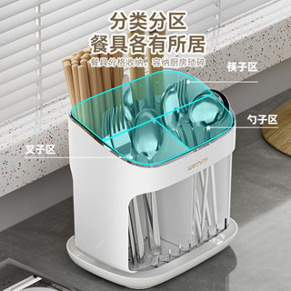 【YOYO】收納廚房傢用多功能置物架簡約高階感臺麵餐具架筷子勺子瀝水盒🎉全館下殺🎉03