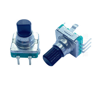 【限時免運】EC11旋轉編碼器 帶開關/360度旋轉/增量型脈衝數字電位器 塑膠柄