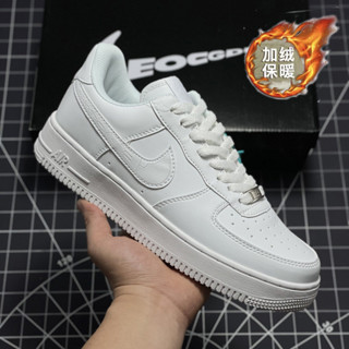 AF1空軍一號運動闆鞋AJ男鞋加絨保暖小白鞋女官