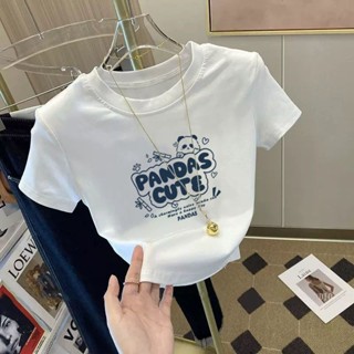 衣時尚 短袖T卹 短版上衣 字母印花T卹 小衫 中大尺碼 S-3XL 新款上衣修身顯瘦小個子體卹打底衫-3900.