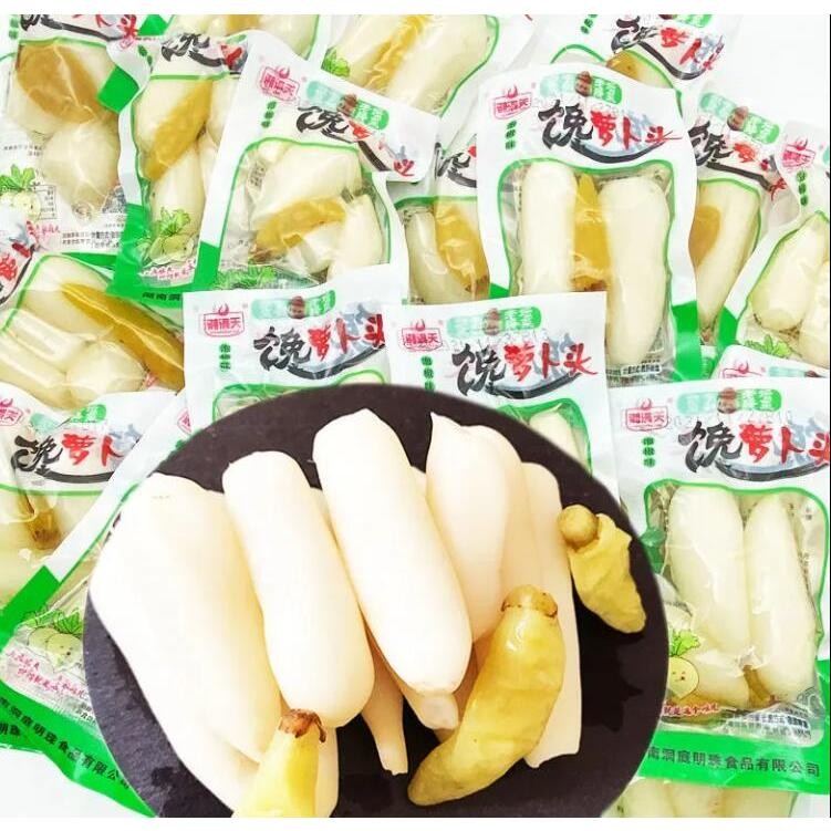 【吃爆零食店】酸酸辣辣蘿蔔頭 湘滿天饞蘿蔔頭泡椒山椒酸辣脆爽口開胃蘿蔔條下飯菜泡菜散稱零食