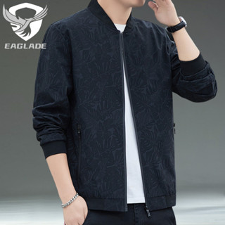 Eaglade 摩托車騎行飛行員夾克男士防水風衣 2630 黑色 D04