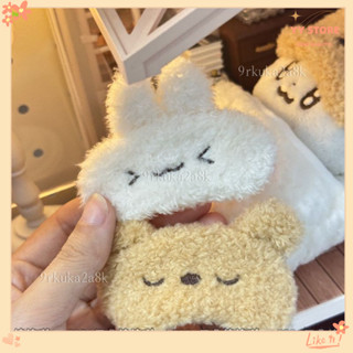 限時折扣💕娃衣 棉花娃娃衣服 精緻迷你毛絨卡通眼罩棉花娃娃裝飾娃衣配件加厚毛絨眼罩10cm娃配
