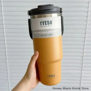 600ML TYESO 冷熱雙層保溫杯瓶汽車旅行杯保溫瓶不銹鋼咖啡杯