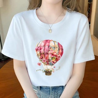 愛依依 短袖T卹 印花上衣大碼上衣 學院風 中大尺寸 S-5XL新款洋氣打底衫外穿印花短袖圓領T卹-4157.