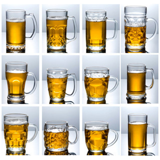 現貨【啤酒杯】 精釀啤酒杯 超大號1000特大扎啤玻璃杯 500ml大容量5L網紅英雄杯子