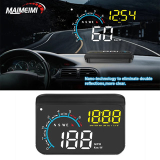 M12 OBD2 + GPS HUD 平視顯示器汽車車速錶帶高度指南針油耗水溫電壓投影