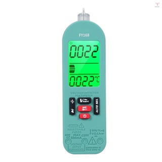 Fy168自動防燒智慧數字萬用表手持式數字萬用表電測筆專業電壓電流電容電阻頻率二極管測試儀te