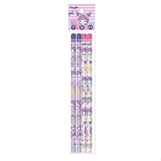 (特價)三麗鷗三角鉛筆HB-4入 酷洛米(紫色)【金石堂】