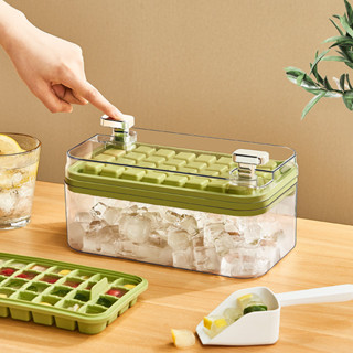 冰塊膜具易脫模食品級塑膠冰箱收納製冰按壓矽膠冰盒家用廚房冰格居家生活用品抖音同款小紅書同款