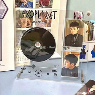 💛小幸運 小紅書CD唱碟小卡照片相框 展示架透明亞克力唱片收納架防塵cd展示 畢業照相框 紀念品收納 情侶相框
