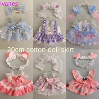 IVANES01毛絨公仔套裝,毛絨補丁更換服裝20CM純棉娃娃衣服,卡通變化DIY服裝毛絨玩具衣服: