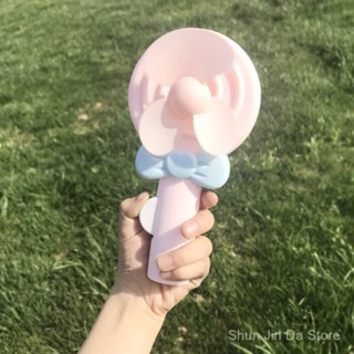 童趣卡通壓力小風扇手壓 兒童禮品手持棒棒糖扇