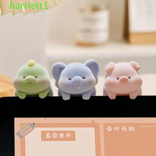 HARRIETT螢幕動物模型,植絨貓熊狗電腦顯示器裝飾,大象桌上擺飾電腦顯示器中控臺娃娃航海家