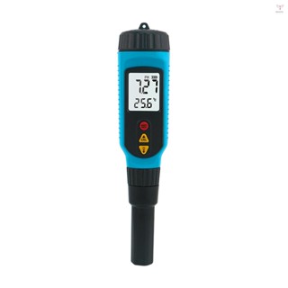 Toyutw)smart SENSOR PH818M PH計用於食品加工2合1食品PH測試儀溶液溫度計液晶背光數字PH測