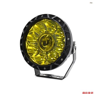 Led 工作燈 6000K 200W 7 英寸汽車圓形工作燈駕駛燈 IP68 防水聚光燈,適用於卡車、摩托車、SUV、全