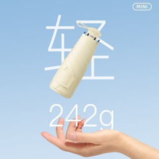 新品現貨小清新摺疊五折太陽傘晴雨兩用迷你膠囊傘黑膠防曬小巧便捷遮陽傘20250501