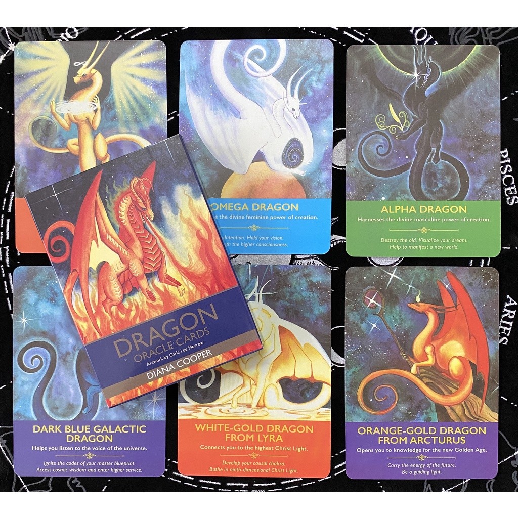 桃園出貨-龍之神諭卡 Dragon Oracle Cards 英文訂製卡牌 桌遊 占卜揭示卡牌