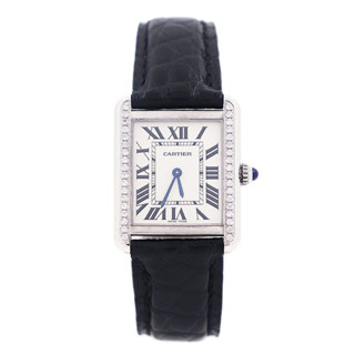 Cartier 卡地亞坦克系列W5200005後鑲鑽石英女士腕錶