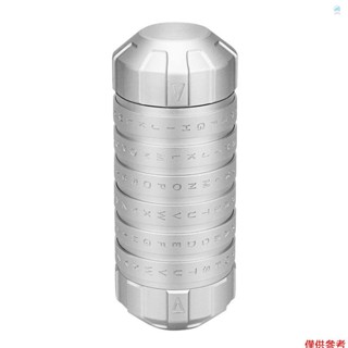 Crtw迷你加密密碼鎖情人節精緻趣味浪漫生日禮物銀色