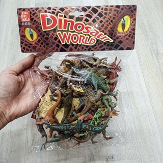 新款模擬侏羅紀恐龍玩具套裝兒童益智認知霸王龍三角龍翼龍模型