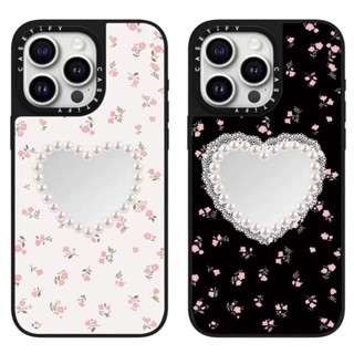 愛心珍珠 iPhone16promax手機殼 蘋果15pro手機殼 14pro防摔殼i13硬殼i12