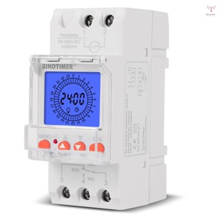 數字 LCD 顯示 24 小時電子時鐘 85-265V 小時可程式設計智慧模擬定時器開關,15 分鐘間隔