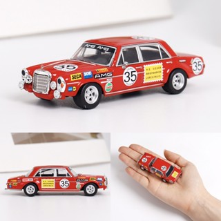 SW 1:64 賓士 Benz 300SEL AMG 35# 紅豬 合金汽車模型 SH