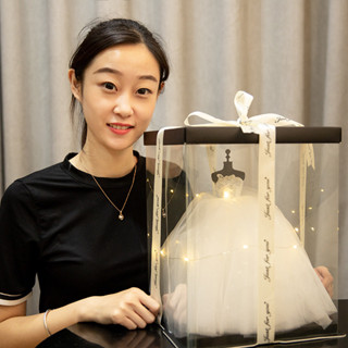 現貨速發520送女生婚紗模型18歲成年禮生日禮物創意閨蜜鮮花店禮品批發