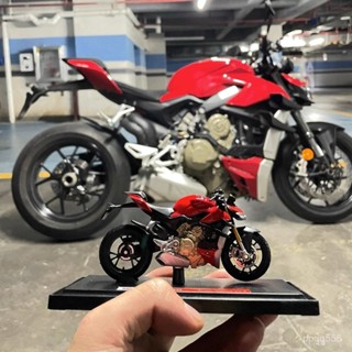 正版授權1:18杜卡迪V4S摩託車模型模擬閤金機車收藏擺件男生禮品