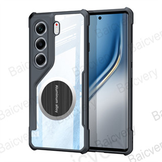 Tecno Camon 40 Pro 4G Camon 40 4G 安全氣囊硬質防震罩帶鐵皮貼紙的時尚外殼