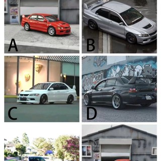 模型 模型 LMLF 1:64 三菱藍瑟Lancer EVO 9代 素車 速激合金汽車模型