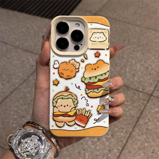 殼殼國王 保護殼iphone 手機殼 保護殼 液態矽膠 薯條漢堡貓咪適用於蘋果臺灣現貨16 pro Max-11