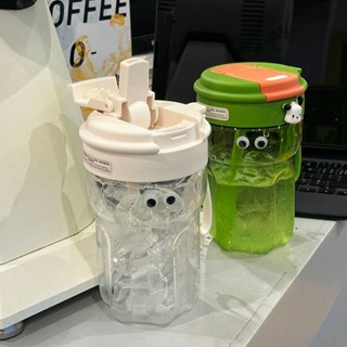 【24小時出貨】小眾水杯女ins吸管杯便攜式咖啡杯塑膠水杯子