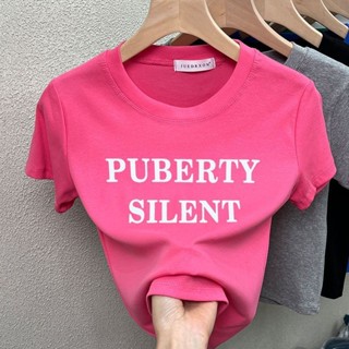 衣時尚 短袖T卹 印花上衣 小衫 短款 原宿風 中大尺碼 S-3XL 新款辣妹字母印花圓領短袖修身短款上衣-3918.