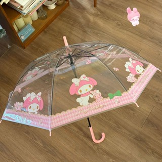 美樂蒂兒童學生上學專用幼兒園可愛雨傘女高顏值透明長柄傘Ready stock✨2025新款✨0520