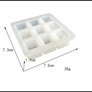 ☂滴膠模具☂現貨 [店鋪熱銷]哆咪貓diy 滴膠 正方體九宮格立體鏡麵小方塊 飾品 矽膠 模具 兩款入