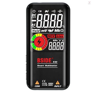 Bside S10 智慧 9999 計數萬用表數字 LCD 顯示 AC/DC 電壓表歐姆表測試電阻電容頻率二極體連續性