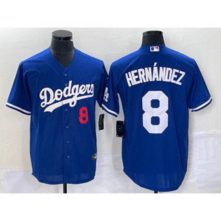 MLB球衣洛杉磯道奇隊 Los Angeles Dodgers 男 8# Hernandez 棒球服球衣