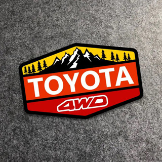 豐田TOYOTA汽車貼紙4WD三色陸巡普拉多FJ車身玻璃個性裝飾防水貼