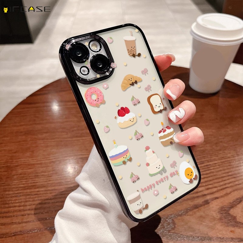 Jellycat 手機殼適用於華為 Nova 4 4e 3 3i 手機殼 Jellycat Toast 麵包蛋糕甜點奶茶