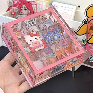 【008的生活市集】ins風Hellokitty亞克力首飾收納盒 網紅小紅書同款收納盒