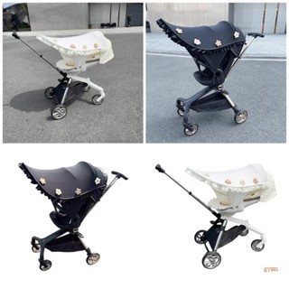 Gymn 防曬布遮陽嬰兒推車遮陽花細節適合幼兒