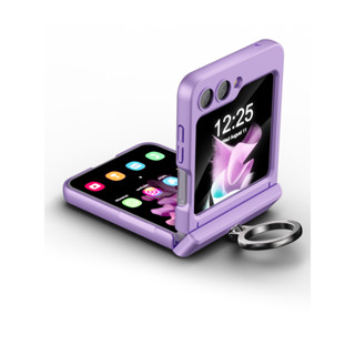 指環殼膜磁吸手機殼適用於 for 三星Z Flip5 鋼絲鉸鏈 casing